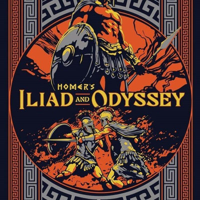 The Iliad and The Odyssey Deluxe Hardcover Foil Cover Classic Novels