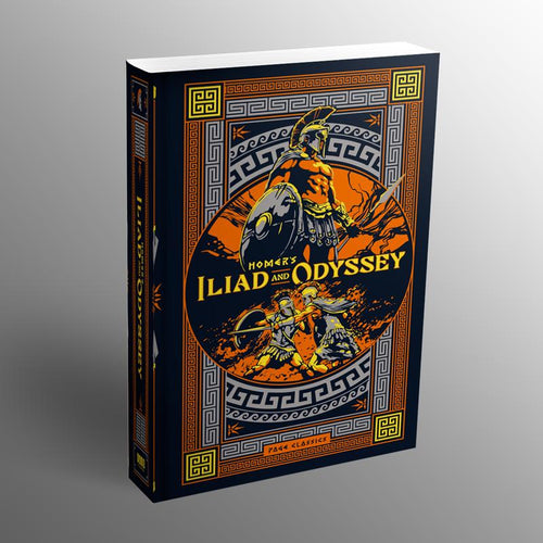 The Iliad and The Odyssey Deluxe Hardcover Foil Cover Classic Novels